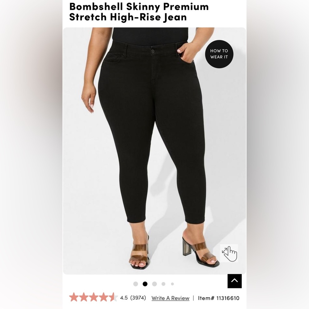 Torrid Bombshell Skinny Jeans 18 EUC